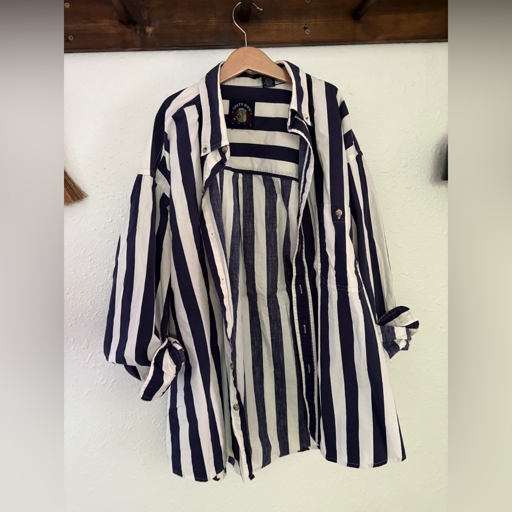 Vintage Gant Salty Dog Striped Button-Down Shirt